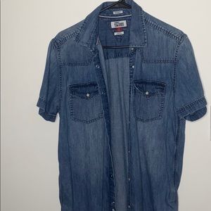 TOMMY HILFIGER DENIM BUTTON DOWN SHIRT
